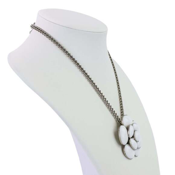 CHANEL White Logo Necklace - Picture 7 of 16